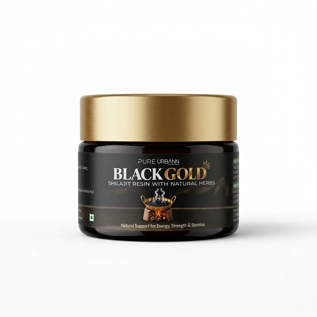 Pure Urbann Black Gold Shilajit Resin | 100% Pure Himalayan Shilajit | 20g