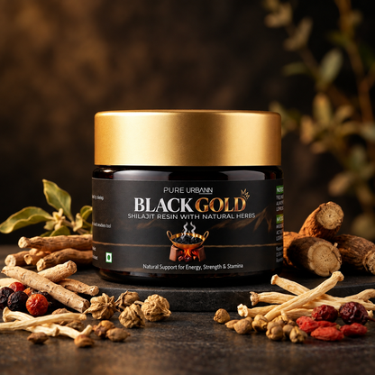Pure Urbann Black Gold Shilajit Resin | 100% Pure Himalayan Shilajit | 20g