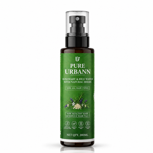 Pure Urbann Rosemary And Rice Water Hair Spray |Hair Growth & Hair Fall Control | 200ml