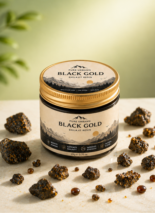 Pure Urbann Black Gold Shilajit Resin | 100% Pure Himalayan Shilajit | 20g